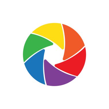 Kamera çekim simge vektör tasarımı logo