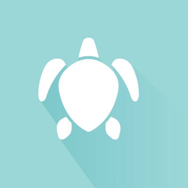 Deniz kaplumbağası illüstrasyon vektör.