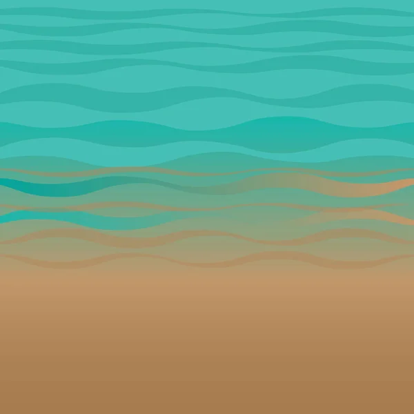 Векторная Иллюстрация Моря Песка — стоковый вектор
