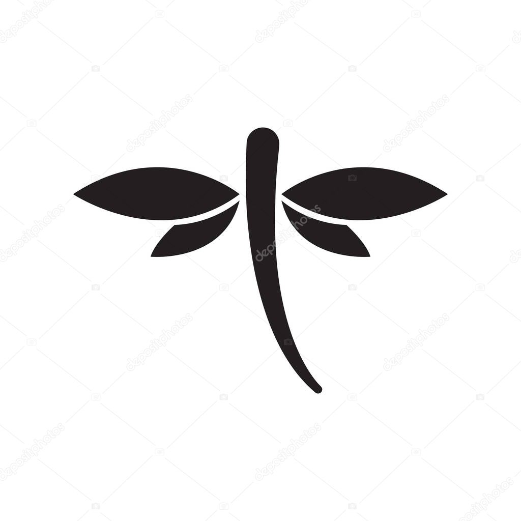 Dragonfly vector illustration icon