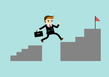 İş adam atlamak vektör tasarımı