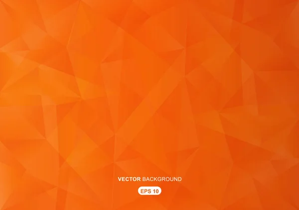 Orange Abstrakter Geometrischer Hintergrund Mit Polygonen — Stockvektor