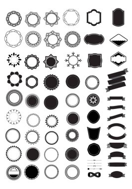  boş vintage çerçeve vektör tasarımı