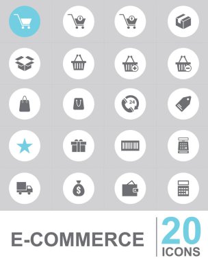 simge E-ticaret vektör tasarımı 