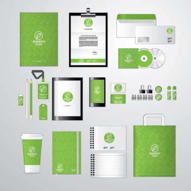 İşiniz için kurumsal kimlik şablon içerir Cd kapağı, kartvizit, klasör, cetvel, zarf ve mektup kafa tasarımları, 10 ayarlayın