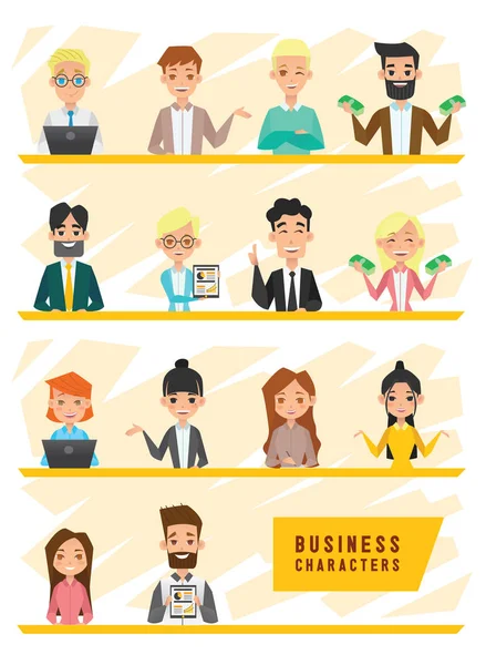 Business People Characters Design — Stock Vector