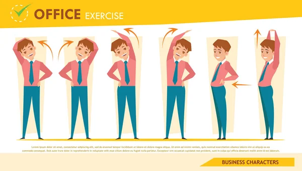 adam office sendromu Infographic ve germe egzersiz 2 ayarla