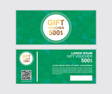 hediye çeki vektör tasarım şablonu A1 ayarla