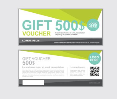 hediye çeki vektör tasarım şablonu set E