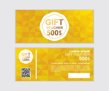 gift voucher vector design template set S