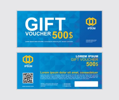 hediye çeki vektör tasarım şablonu set Q
