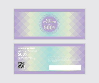 hediye çeki vektör tasarım şablonu 006 ayarla