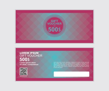 hediye çeki vektör tasarım şablonu 002 ayarla