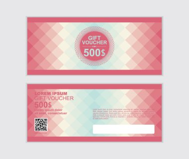 hediye çeki vektör tasarım şablonu 005 ayarla