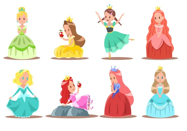 Princesse Personnage Vecteur Conception — Image vectorielle