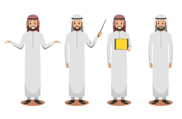 Σχεδιασμός Χαρακτήρων Αραβικά Επαγγελματίες — Διανυσματικό Αρχείο