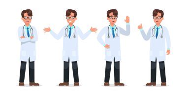 Doktor karakter dizaynı seti. 10 numara.