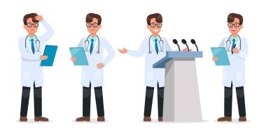 Doktor karakter dizaynı seti. 12 numara.