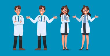 Doktor karakter dizaynı seti. 19 numara.