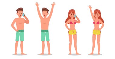 Yaz tatili. 13 numaralı karakter tasarımı