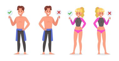 Yaz tatili. 18 numaralı karakter tasarımı