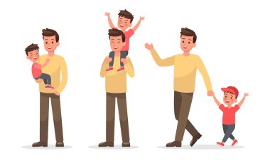 aile karakter vektör dizaynı 2