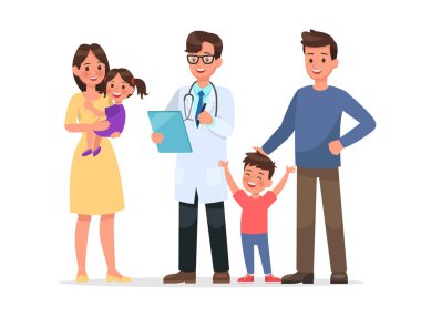 aile karakter vektör dizaynı 11