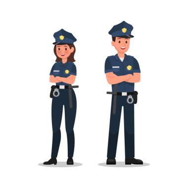 police character vector design no8 clipart