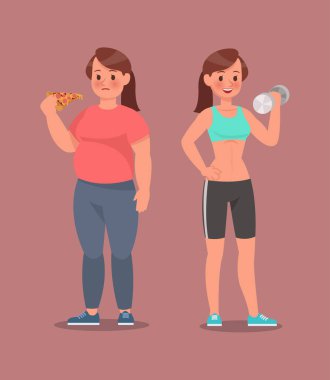 Fitness karakter vektör dizaynı no 3