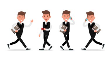 İş adamı karakter vektör dizaynı. 20 numara.