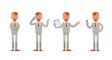 İş adamı karakter vektör dizaynı. No 50