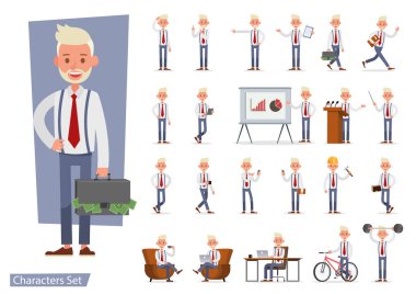 İş adamı karakter vektör dizaynı. No 86