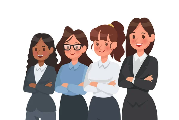 Mujer Negocios Carácter Vector Diseño — Vector de stock