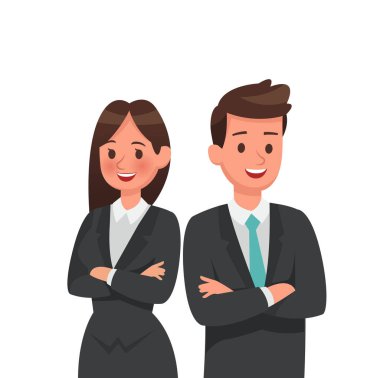 iş adamları karakter vektör tasarımı