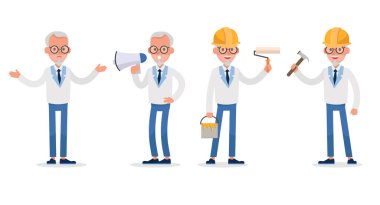 İş adamları vektör karakter tasarımı no 11