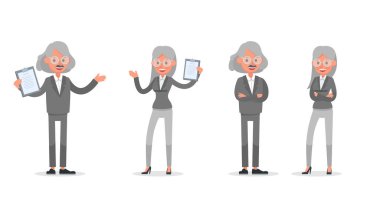 İş adamları 31. eylem karakter vektörü tasarımı yapıyor