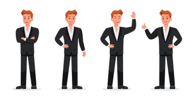 İş adamları vektör karakter tasarımı no 23