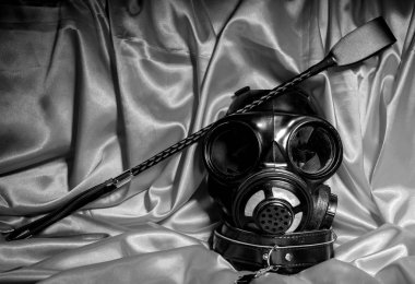 BDSM kıyafet kadar kapatın. Esaret, garip yetişkin seksi oyunlar, ilginçlik ve B