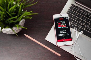 Netflixthe Apple iPhone 8 Giriş düğmesi