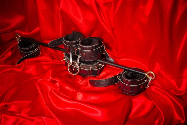 BDSM kıyafet kadar kapatın. Esaret, garip yetişkin seksi oyunlar, ilginçlik ve Bdsm yaşam tarzı kavramı.