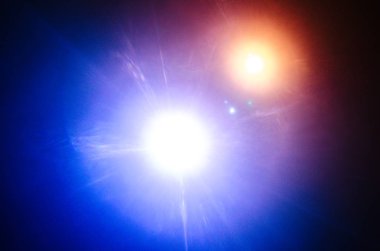 Soyut doğal Far siyah arka planda çift yıldız