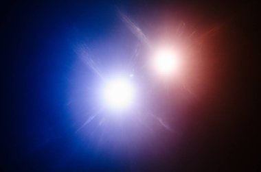 Soyut doğal Far siyah arka planda çift yıldız