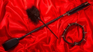 Esaret, garip yetişkin seksi oyunlar, ilginçlik ve Bdsm yaşam tarzı kavramı.