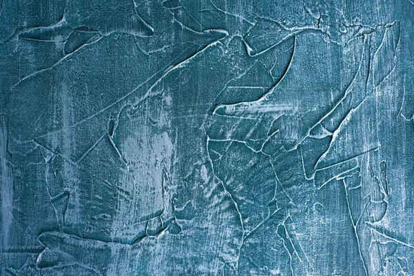 Dramatic blue grunge seamless stone texture venetian plaster bac — Stock Photo, Image
