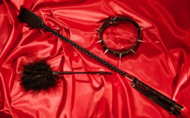 Esaret, garip yetişkin seksi oyunlar, ilginçlik ve Bdsm yaşam tarzı kavramı.