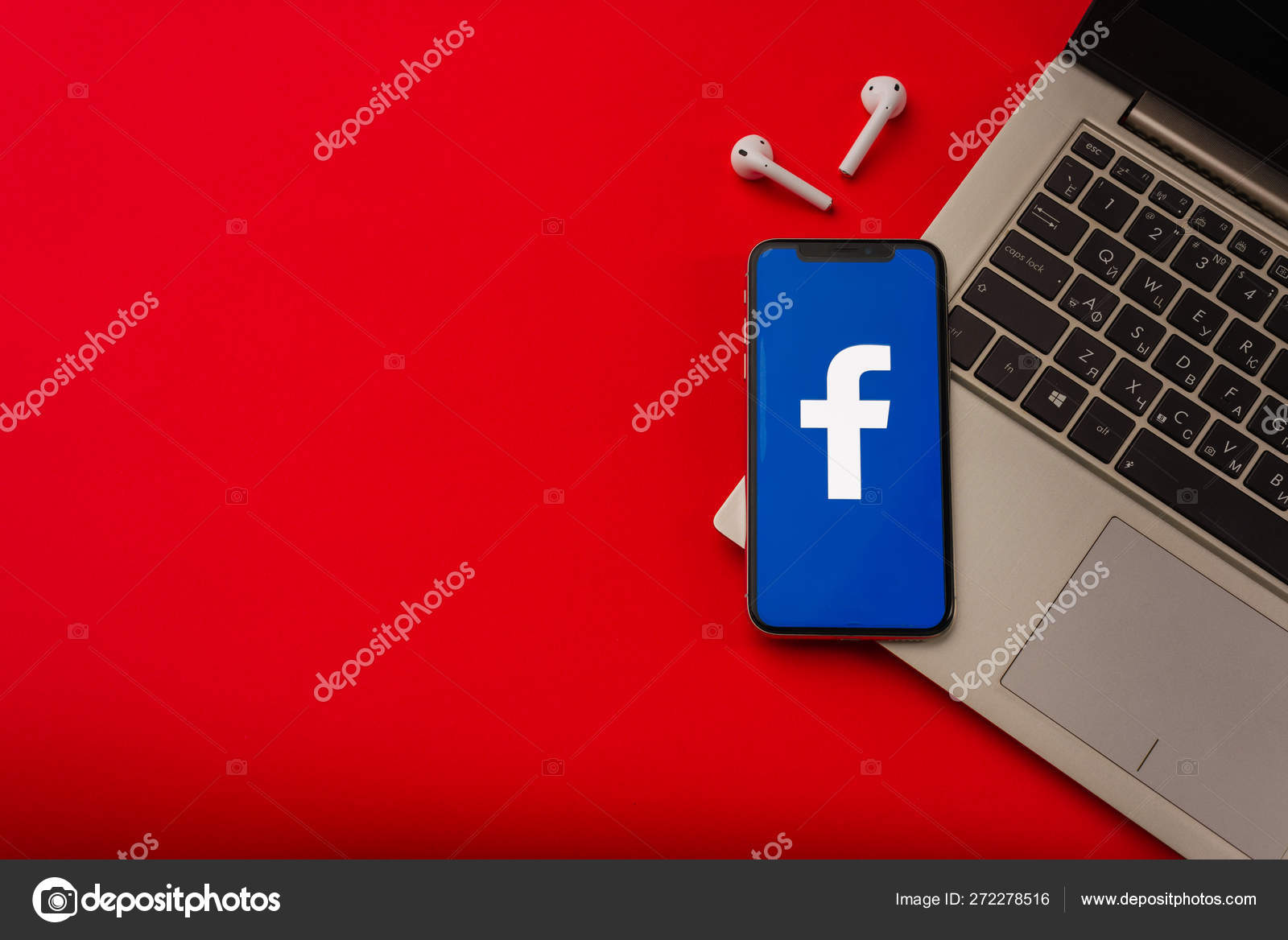 Tula Russia May 24 2019 Apple Iphone X With Facebook Logo On The Screen Stock Editorial Photo C Unomay 272278516
