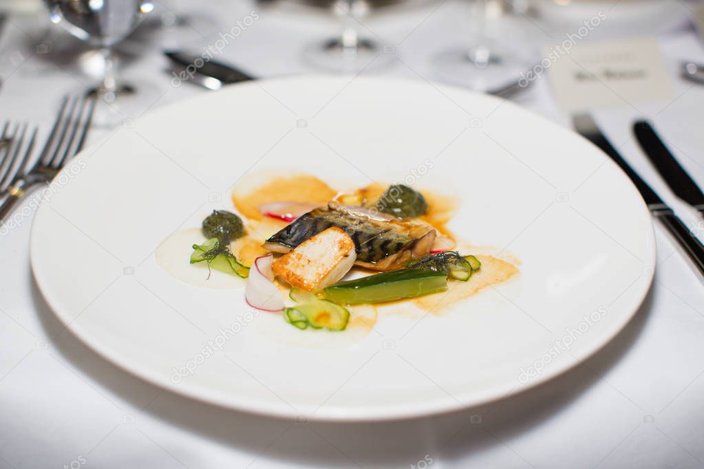 Photo of the fish dish in restaurant