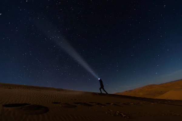 Noc Sahara — Zdjęcie stockowe