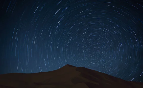 Sternenhimmel Der Sahara — Stockfoto