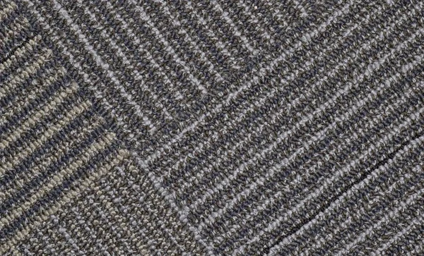 Section Carpet Showing Adjoining Corners Intersecting Diagonal Lines — Stock Photo, Image